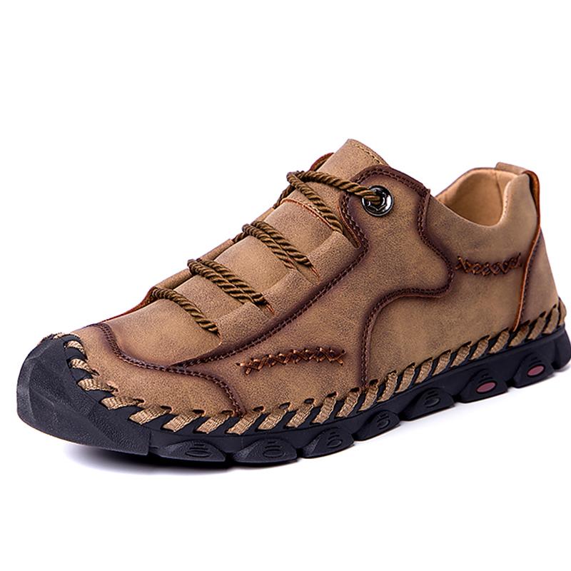 

Кожаная обувь, мужская обувь, модная модная обувь, повседневная обувь, повседневная обувь, туфли большого размера 38-48 40 хаки