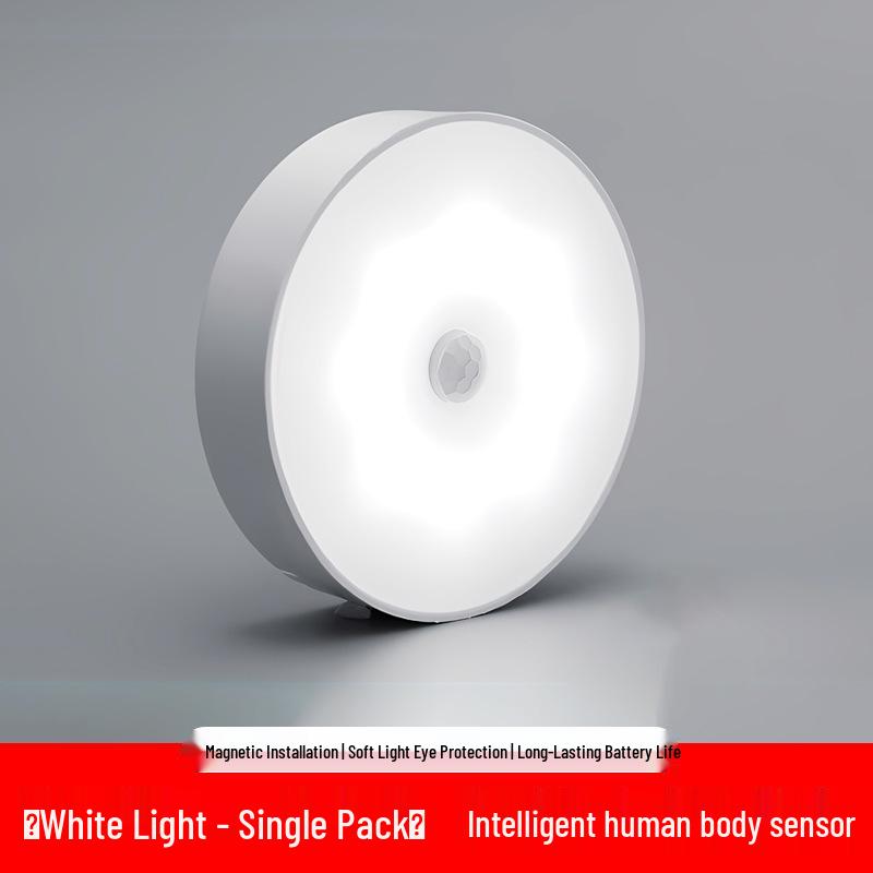 Motion Sensor Night Light: Rechargeable, Auto-On for Bedroom, Stairs, or Bathroom