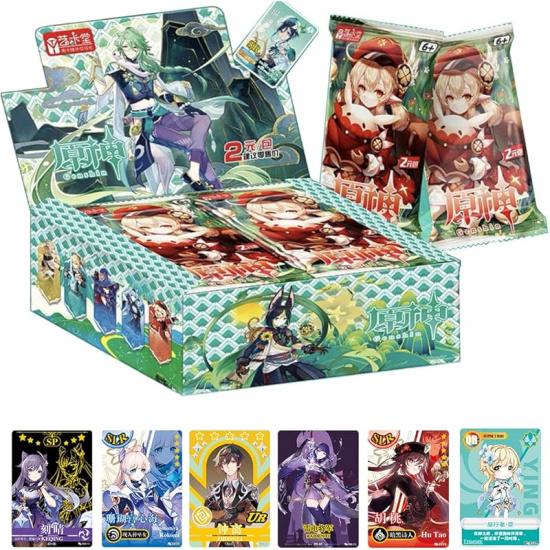 Genshin Impact Collectible Cards - Booster Packs Trading Card [Imported] - 11st Deluxe Version (Boxed of 30 Packs)