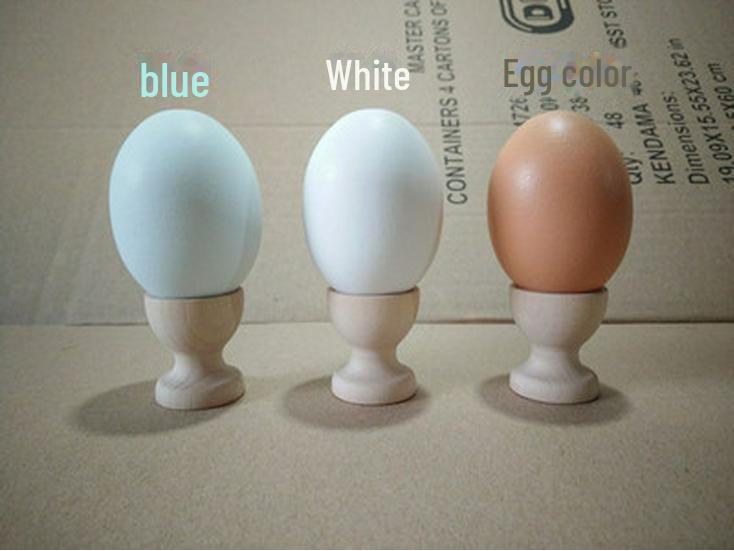 Wooden Simulated Chicken and Duck Eggs for Kids' DIY Hand-Painted Easter Toys