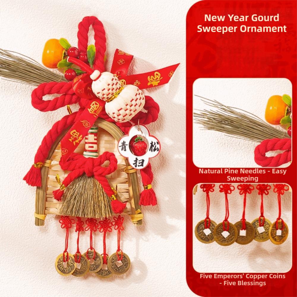 Decorative Gourd New Year Decorations Broom Decorations Door Decorative Festive Arrangements Dustpan Door Hanging