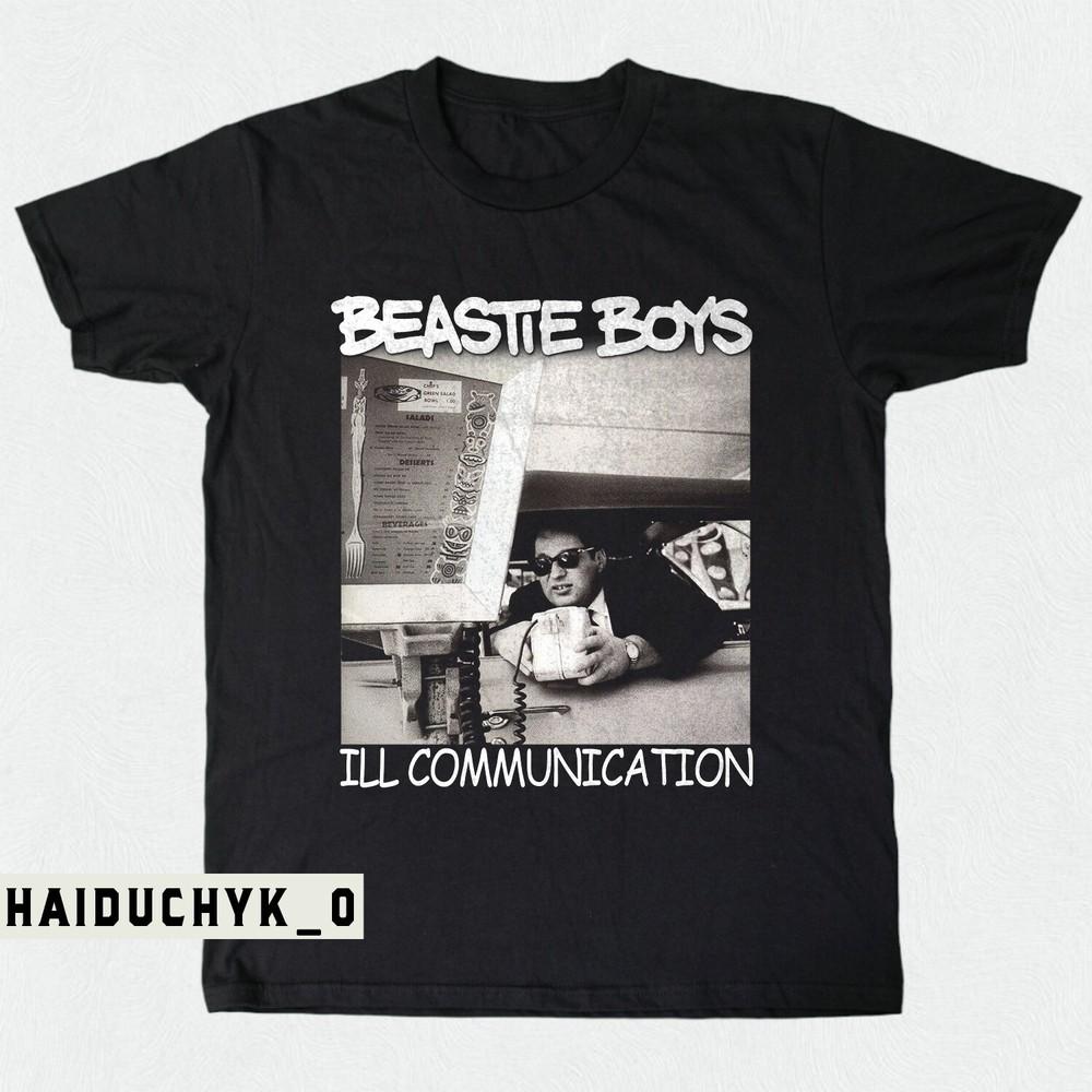 Beastie Boys ILL Communication Черная футболка унисекс с коротким рукавом S-5XL Унисекс футболка S