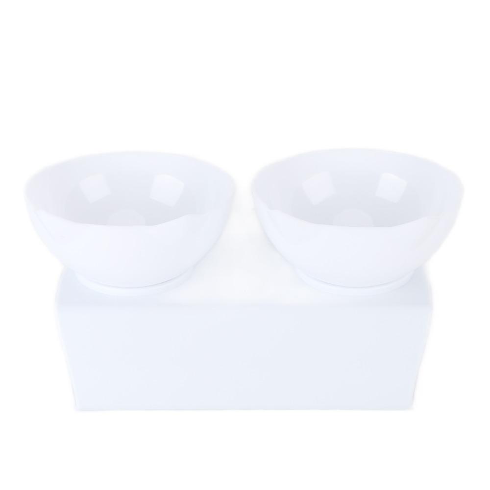 Cat ear shape Cat Feeding Bowl Transparent body Neck Protector Bowl Puppy kitten use