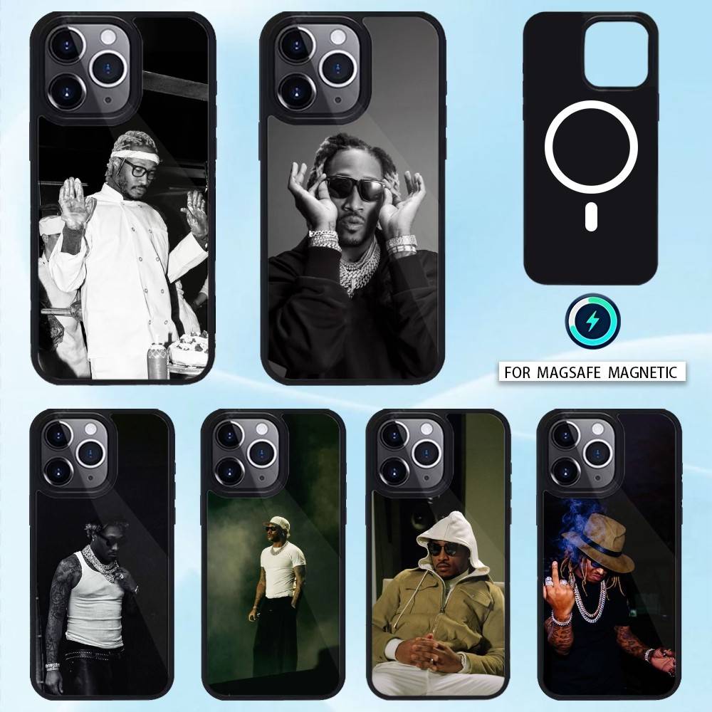Coole F-Future Rapper Handyhülle Magnetisch Für iPhone17 16 15 14 13 12 Pro Max Für Magsafe Kabelloses Ladecover
