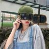 Cat Ears Aviator Hat with Sunglasses - Duckbill Baseball Cap & Russian Cat Sun Hat