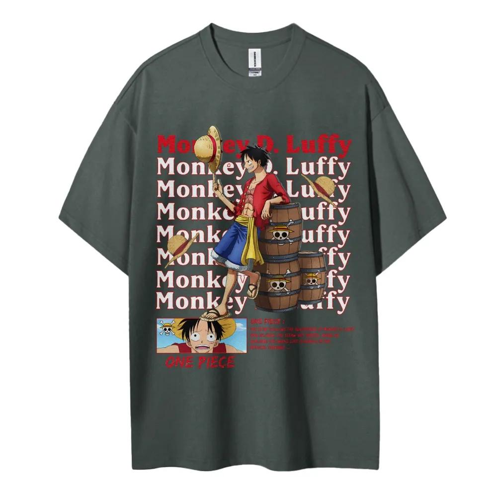 ONE PIECE Animation Derivatives Graphic Printed Cotton Crew Neck Tshirt Unisexs Summer Casual 2025 Trending Fashion Top Clothing