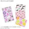 COLORFUL CANDY STYLE Antibacterial Mask Case Holder Portable Face Mask Pouch Organizer with Pocket Tissue Pouch for Girls, Airy Shower Lavender