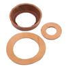 2pcs Leather Lower Valve Cup With 4pcs Gasket For Repairing Rebuilding Leather Sleeves Piston Handle Pitcher Pump Kit