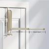 Space-Saving Folding Clothes Rack - Heavy Duty Aluminum Alloy, Over-the-Door Hanger with Retractable Rod for Easy Storage & Organization
