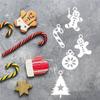 1 Set Weihnachten Stanzformen DIY Stanzform Weihnachten Scrapbook Prägung Glatte Dekorationen Neujahrskartenherstellung