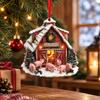 Christmas Animal and Acrylic Hanging Ornament for Holiday Decor, 11
