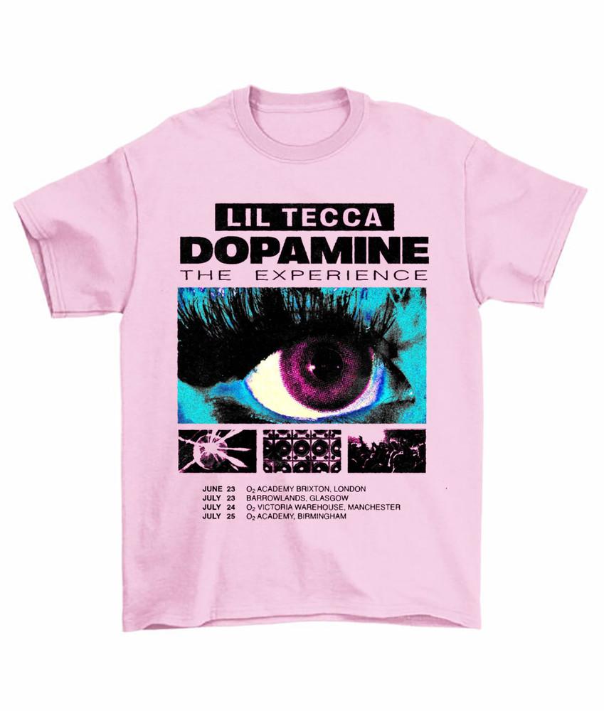 NEW HOT Tecca Lil  Lil Tecca Tour 2025 Pink All Size Shirt KK109 Unisex T-Shirt L
