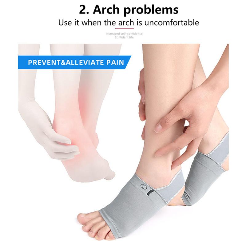 1Pair Arch Support Insoles Plantar Fasciitis Heel Spurs Strap Foot Care Flatfeet