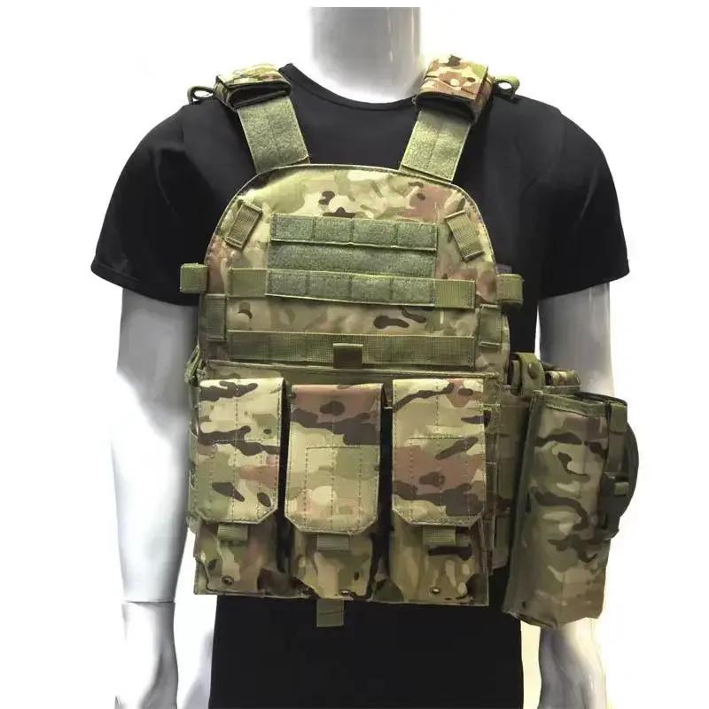 6094 Military Combat Army Wargame VestNylon Pouch Molle Gear Tactical Vest Body Armor Hunting Plate Carrier Airsoft Accessories