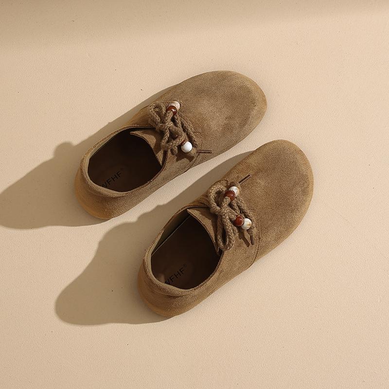 Flat All-Inclusive Women's Single Shoes 2025 New Autumn Retro