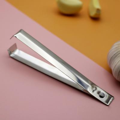 2Pcs Fish Bone Tweezers Set Stainless Steel Garlic Tweezer Remover Tool Anti-rust Garlic Peeling Clamps Kitchen Gadgets