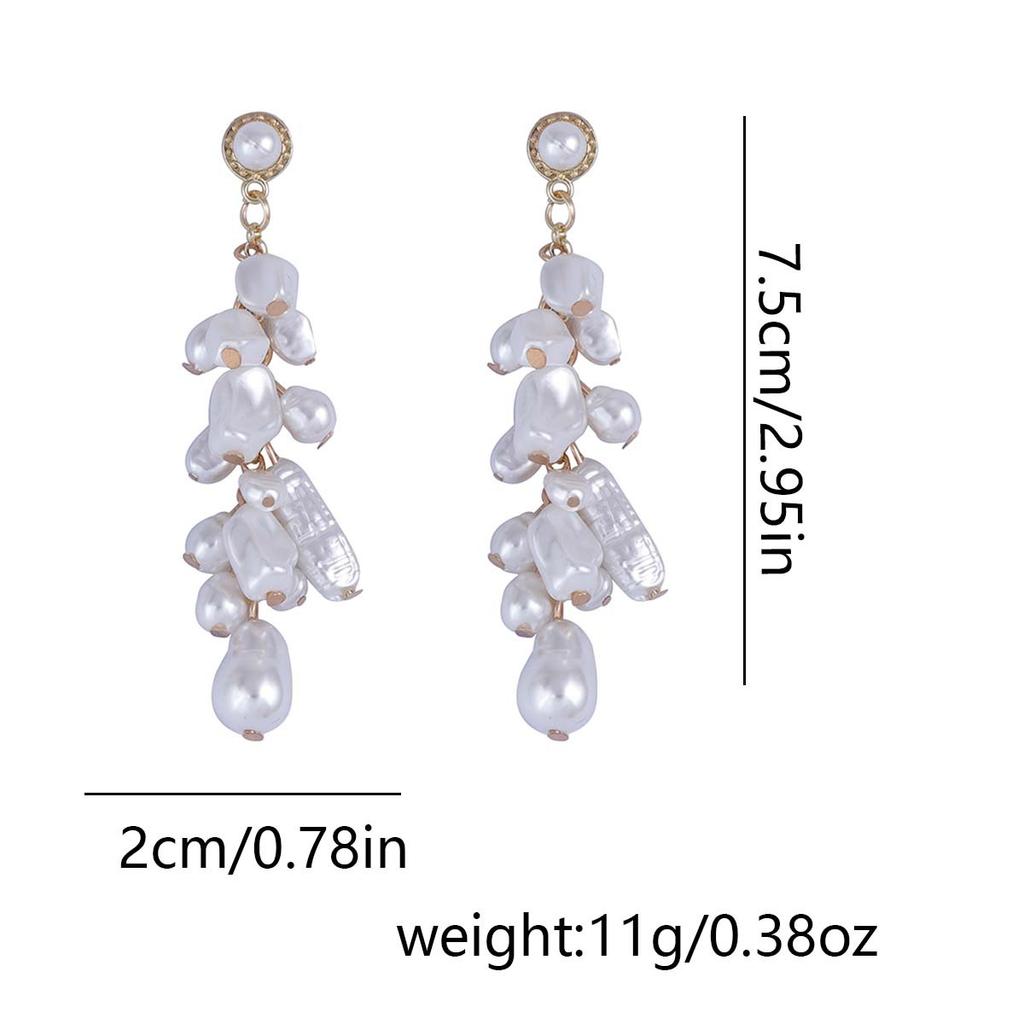 ZA Cross-border Spring 2 Sets Elegant Fashion Special-shaped Imitation Pearl Necklace Temperament Stacked Baroque Women