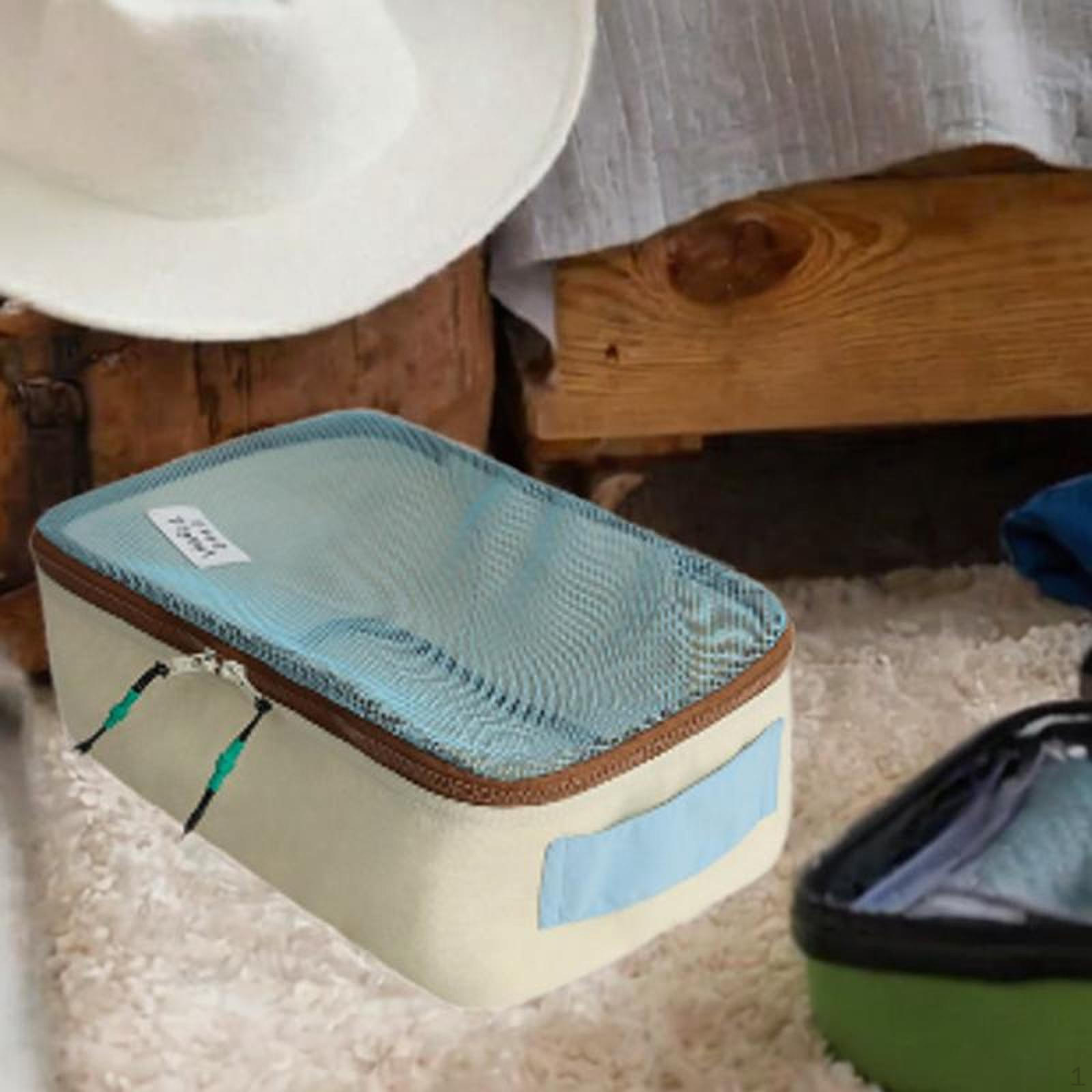 

Упаковочные кубики для чемодана, органайзера, косметички, сумки для хранения одежды и нижнего белья Blue M