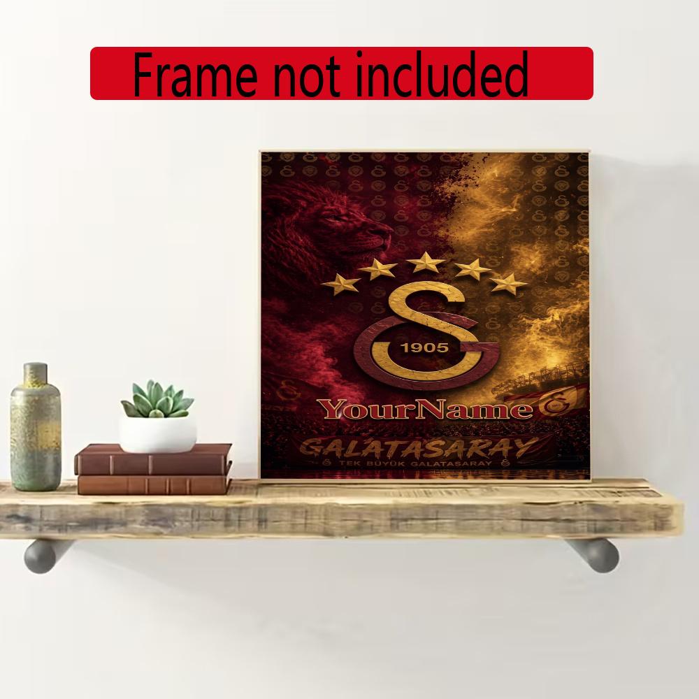 Galatasaray Customize Your Name Diamond Painting Round Diamond Diy Frameless Holiday Artwork Suitable For Home Office Wall Decoration
