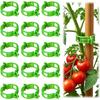 100pcs Tomato Clips for Climbing Plants, Plastic Trellis Plant Support Clips for Garden, Reusable Clips for Supporting Grape Tomato Vine