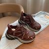 New platform cotton shoes women's autumn and winter casual sports velvet dad shoes
