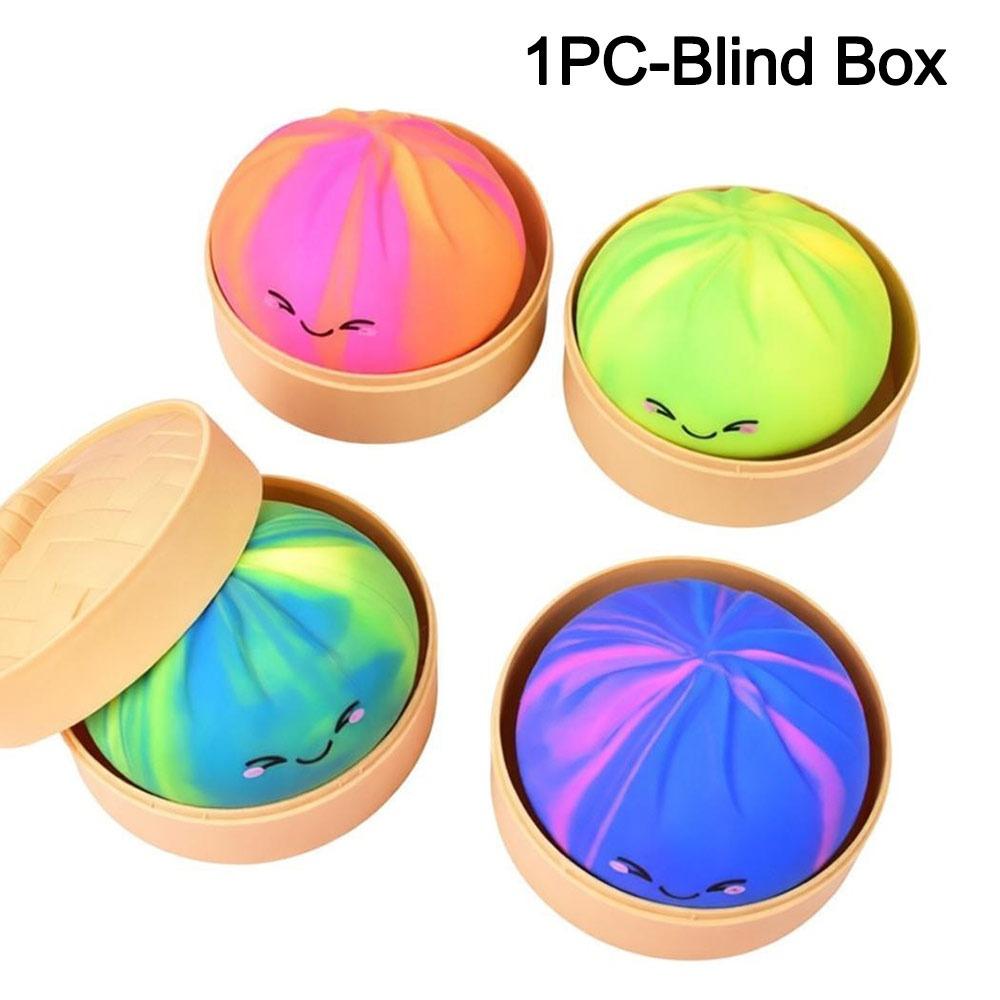With Steamer Dumplings Blind Box Squishy Toy Stress Relief Sensory Ball For Stress Anxiety Relief