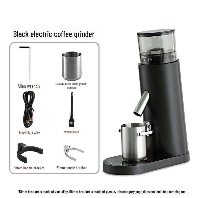 Cross-Border 110V/220V Electric Coffee Bean Grinder with 420 Steel Core – Ideal for Hand Pour Over and Espresso.