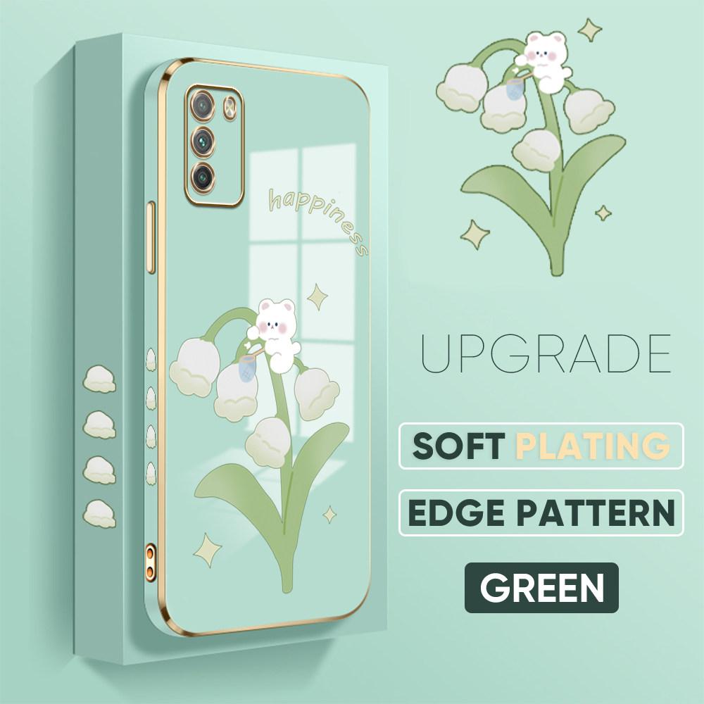 Colorful Printing Patterns Square Edge Pattern Casing Plated Phone Shell Luxury Plating Soft Phone Case for Huawei Honor Xiaomi Redmi
