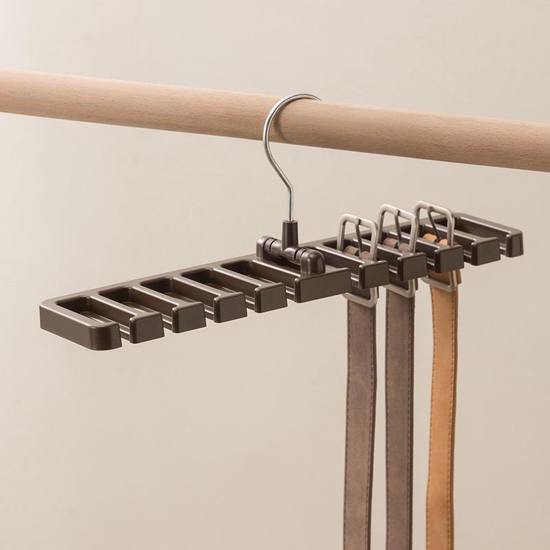 1pc Multi-Functional Belt Hanger Space-Saving Closet Organizer for Belts Ties Accessory Storage Durable Plastic Construction
