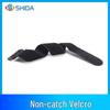 Black Velcro Non-Fluffing Cable Management Strap with Reverse Buckle