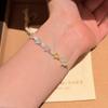 Half-Sugar Dopamine Colorful Zirconia Inlaid Bracelet - Cute Summer Accessory for Women