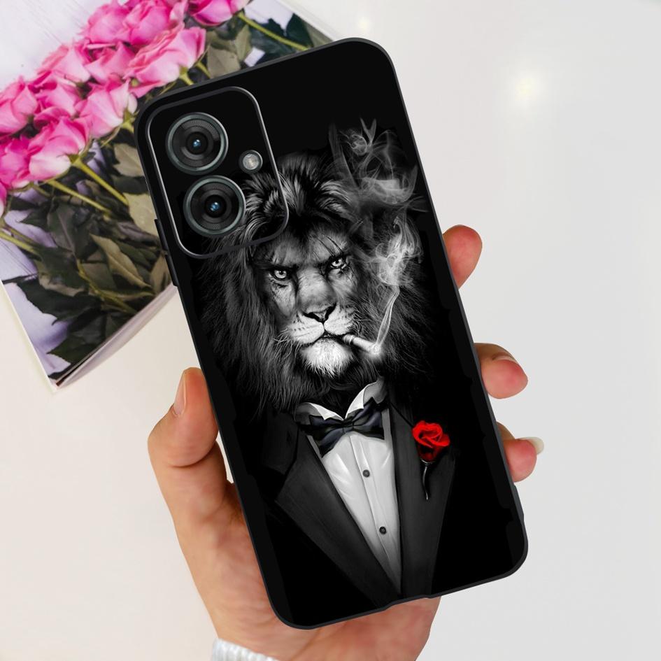 For Motorola Moto G55 5G Case Black TPU Soft Silicone Funda Shockproof Cover For Moto G55 2024 Phone Cover G 55 Protective Shell