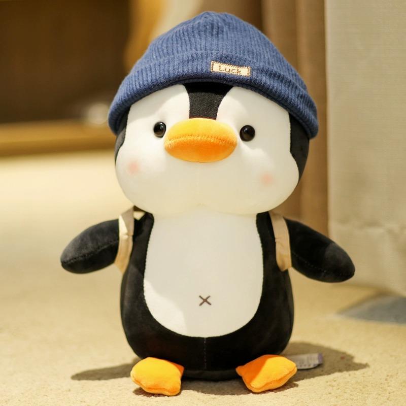 

Милая маленькая кукла-пингвин, плюшевая игрушка, тряпичные куклы для девочек, чтобы дарить детям подарки на день рождения, для сна и обнимания. 25cm