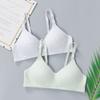 Unterwäsche ohne Stahlring, reine Baumwolle, dünner Abschnitt, kleiner Brust-Raffungs-BH, Entwicklungs-BH-Stoff für Mädchen, leicht, weich und atmungsaktiv