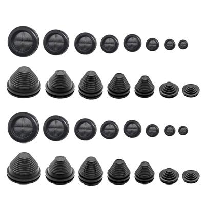 30Pcs Rubber Grommets Kits Firewalls Grommets Wire Grommets Tower Round Double Sided Rubber Hole Plug Sleeved Gaskets