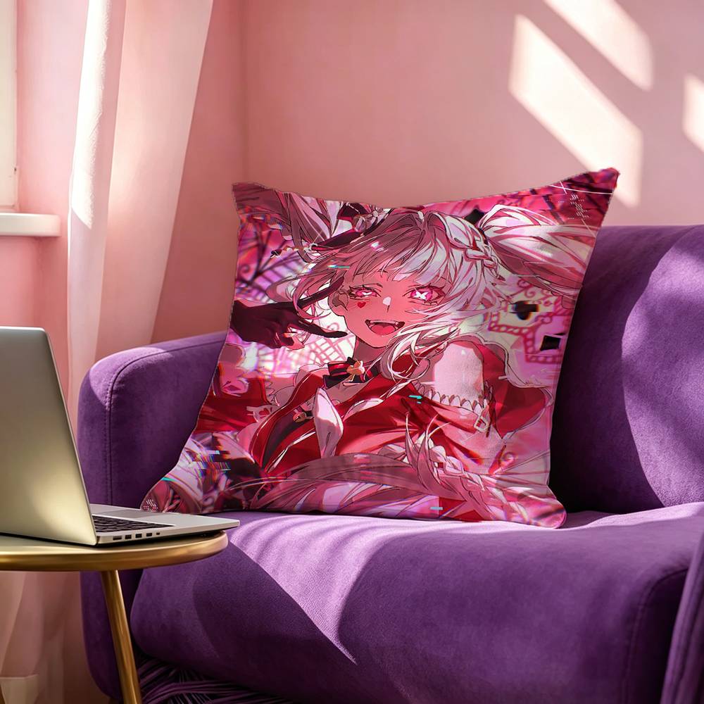 HSR SSparxie Pillow Case Square DoubleSided Sofa Cushion Cover Bedroom Bedside Pillow