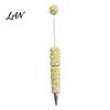Customizable Beadable Pen DIY Pen, Rhinestone Faux Pearl Ballpoint Fancy Glitter Decorated for Crafting, Student Stationery Office Writing Tools