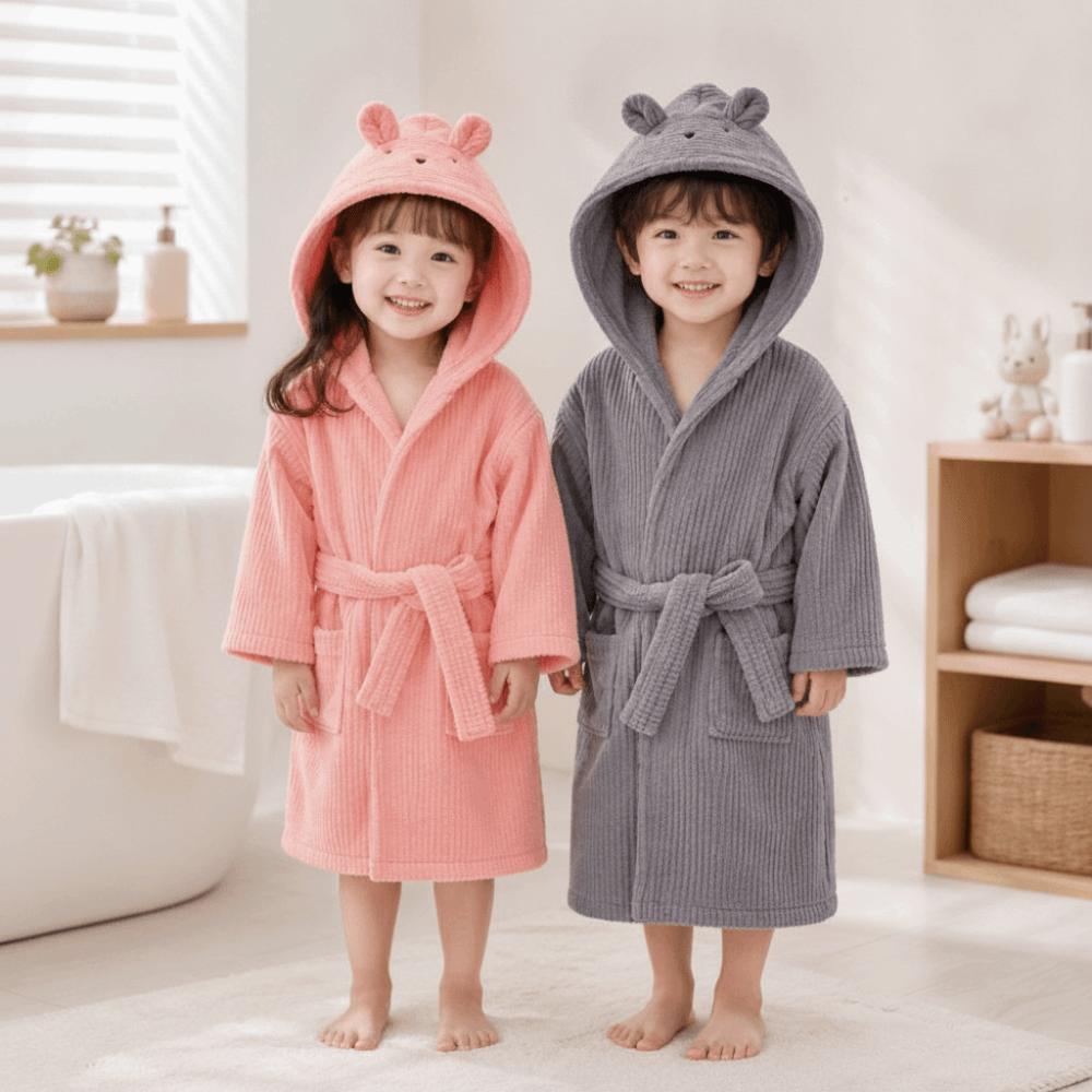 Soft Flannel Robes Clothes Thickened Children's Nightgown High Quality Kids Bathrobe Winter