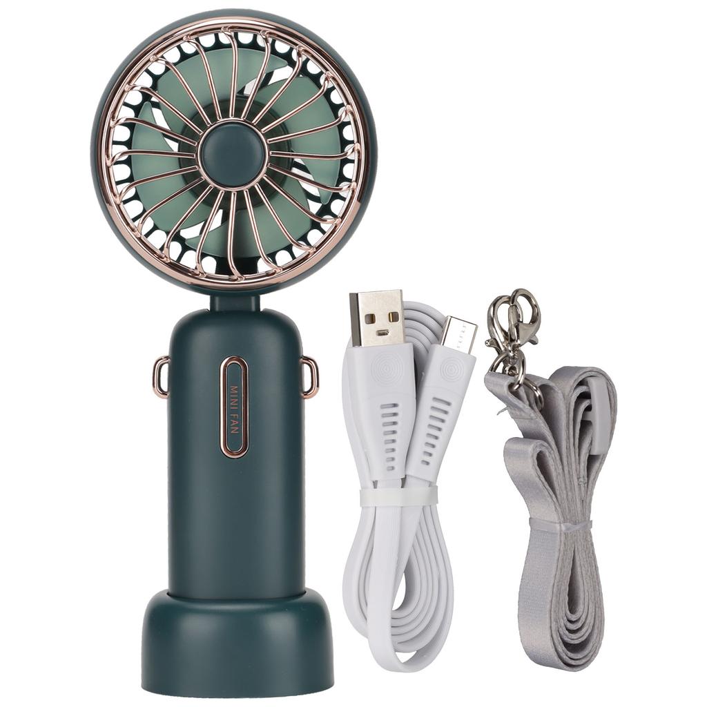 Handheld Fan 4800mAh Portable Small Mini Foldable Adjustable Desk Fan With Detachable Lanyard for