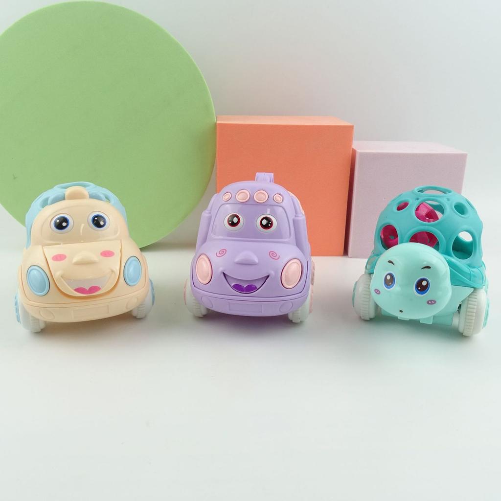 Funny Cartoon Bear Inertia Car Toy for Kids Enhances Fine Motor Skill for Children Interactive Toy Car Push and Go Toy