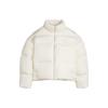 Puma Classics Oversized Puffer Jacket Solid Color High Neck Zipper Short Sleeve Down Jacket Women jackets White 621693-66