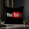 Youtube Cushion Cover Anti-Dustmite Pillowcase Invisible Zipper Silky Short Plush Sofa Cushion Cover