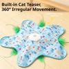 Cat Toy Interactive Hide and Seek Cat Toy with Mouse Squeaky Action Activated Mobile Hidden Feather Cat Relieve Boredom Toy