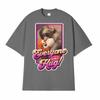 Punch The Funny Monkey Grafik T-Shirt Herren Damen Kleidung Baumwolle Hohe Qualität Rundhals-T-Shirts Übergroß Vintage Humor T-Shirts