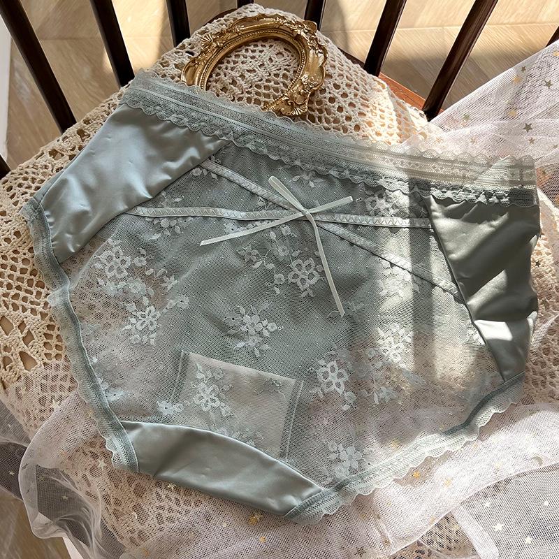 Women's Lace Tummy Control Panties - Soft, Lightweight, Breathable with Cotton Crotch