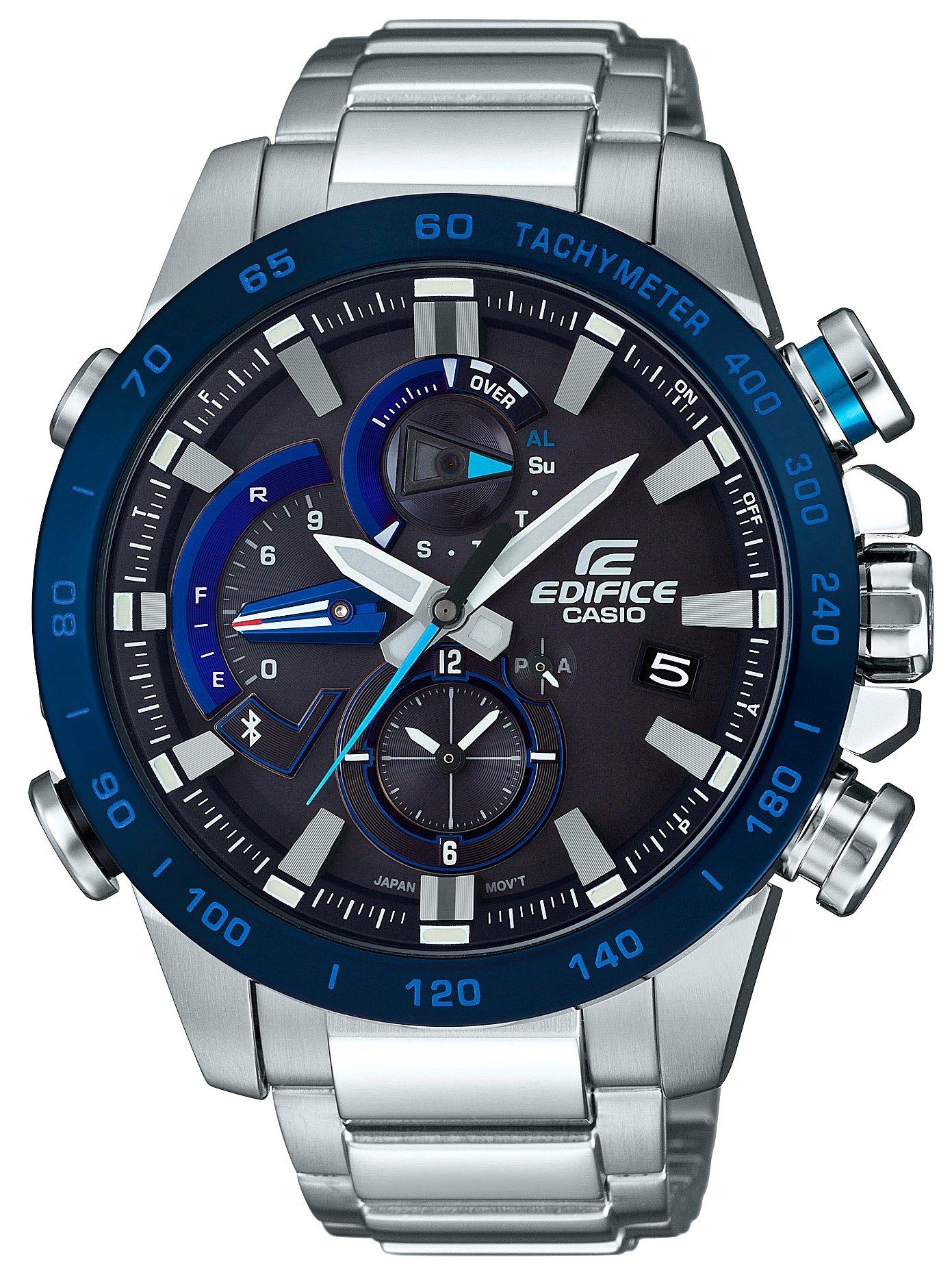 

Casio Edifice Watch (Official Japanese Product) with Smartphone Link, EQB-800DB-1AJF, Men s, Silver