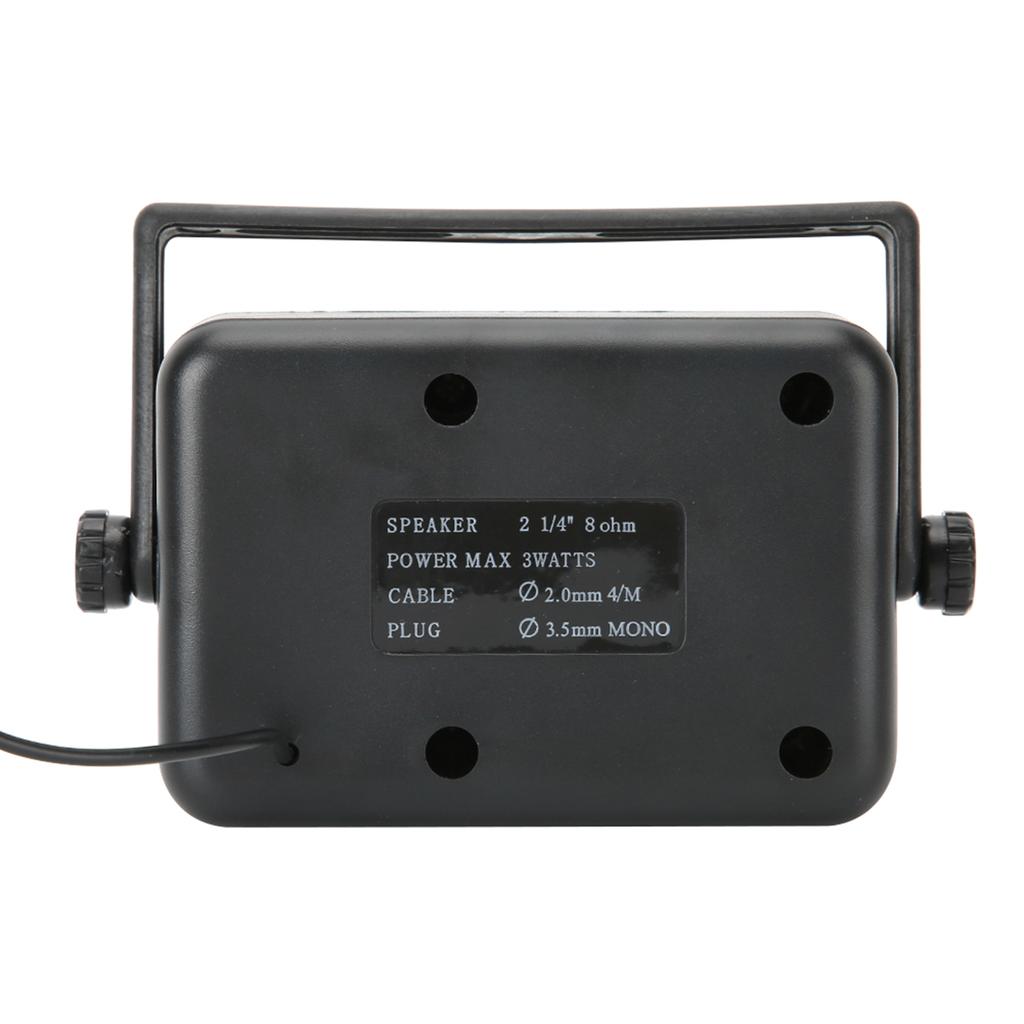 3.5mm Plug 3W Portable Mini External Speaker with Builtin Noise Filter Switch Universal for CB Radio