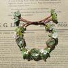 Hand-synthetic Crystal Rough Stone Bracelet Forest Wreath Bracelet Gift Woven Mesh Bag Bracelet