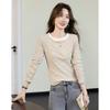 Demana Women's Striped Long Sleeve Round Neck T-shirt