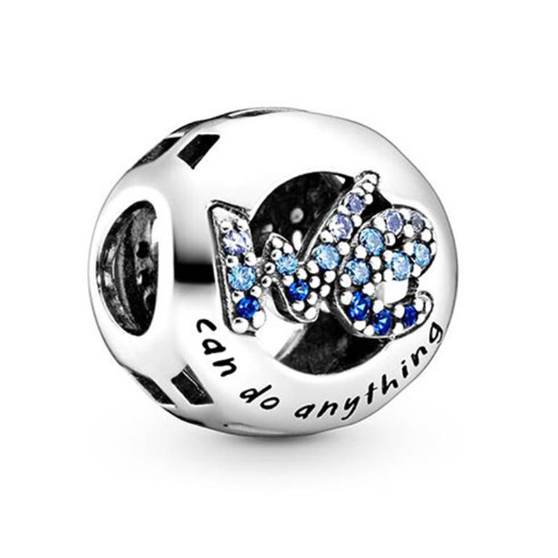 Silver Plated Blue Starry Sky Pendant Alloy Set Star Earth Bead Bracelet & Necklace DIY Jewelry Accessories Series